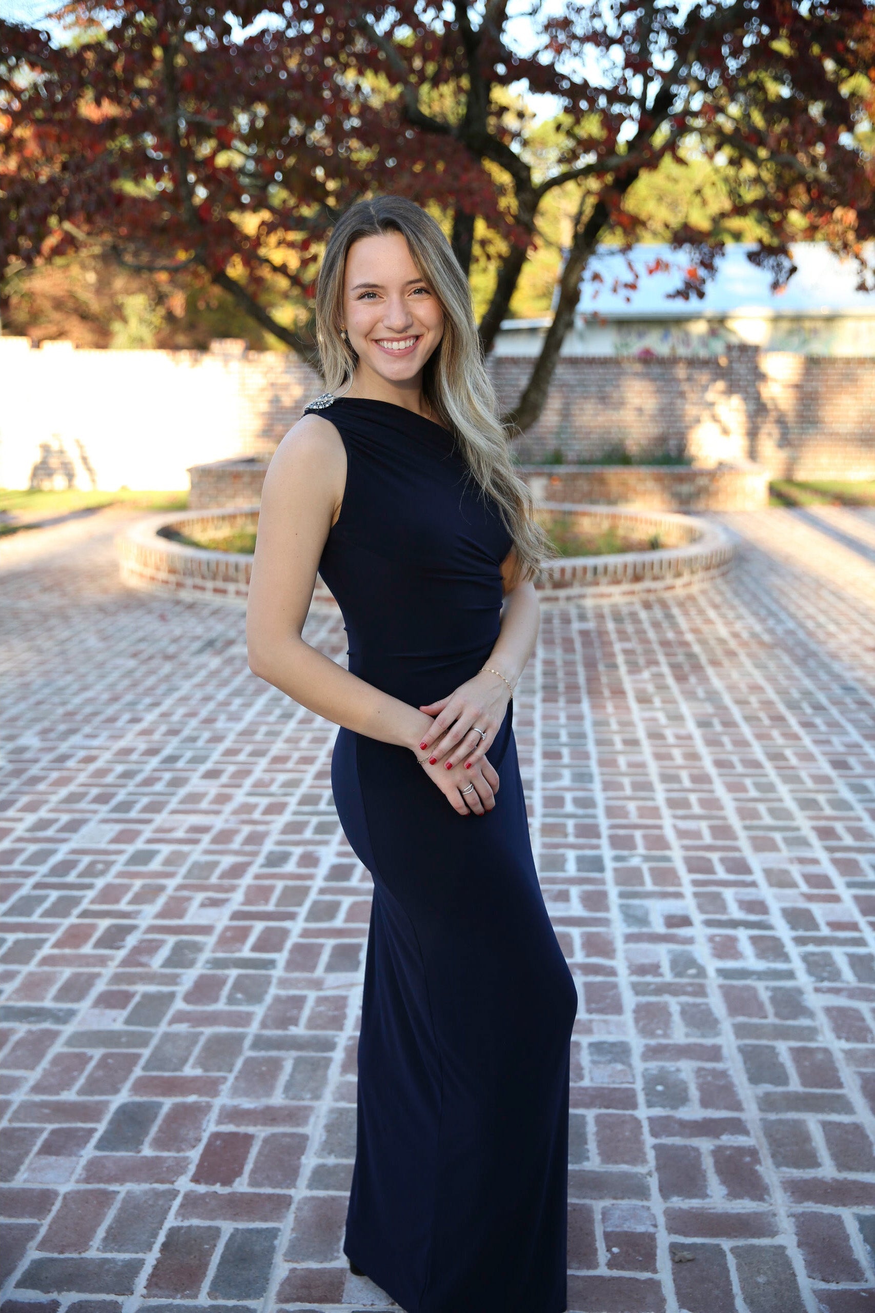 Ralph Lauren One Shoulder Navy Dress Rental - Size Small/4 DRESSED Rentals Ralph Lauren One Shoulder Navy Dress Rental - Size Small/4 DRESSED Rentals