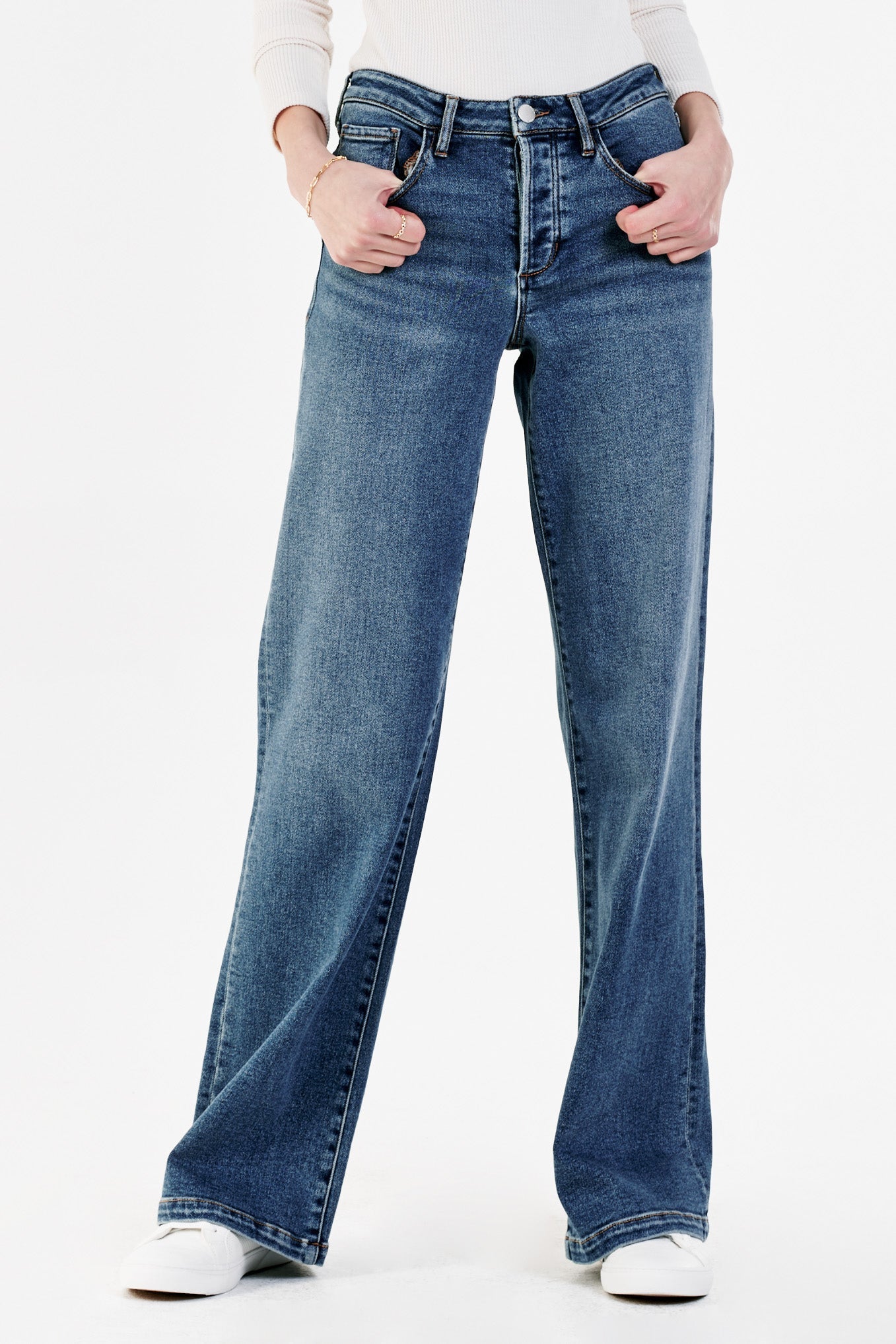 Dear John Farrah High Rise Wide Leg Jeans