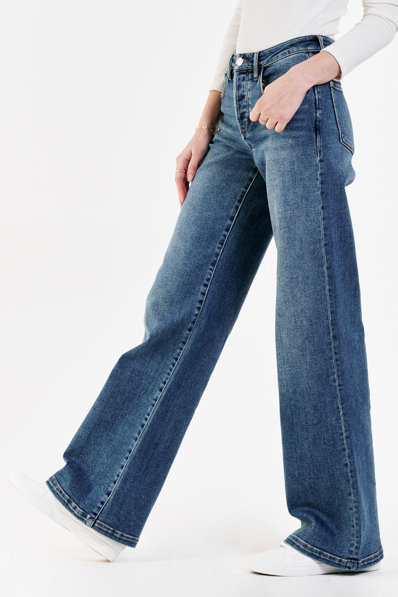 Dear John Farrah High Rise Wide Leg Jeans