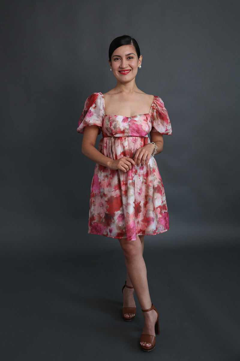 Pink Organza Babydoll Dress Rental Pink Organza Babydoll Dress Rental