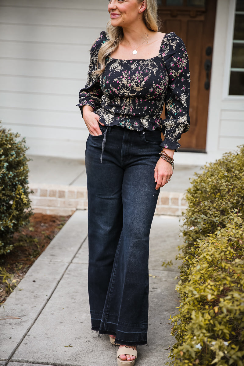 Dear John Fiona Vandalia High Rise Wide Leg Jeans