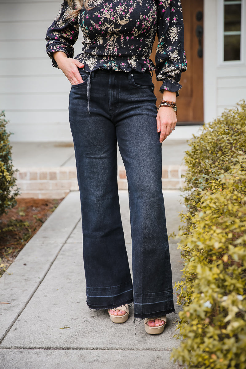Dear John Fiona Vandalia High Rise Wide Leg Jeans