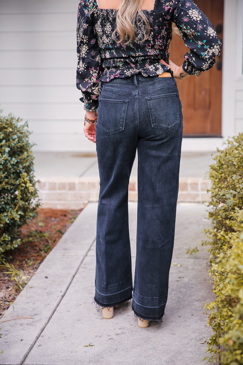 Dear John Fiona Vandalia High Rise Wide Leg Jeans