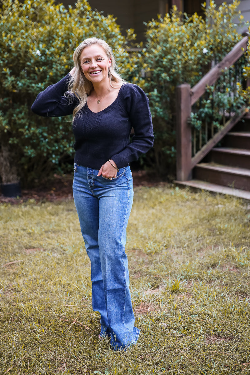 Dear John Farrah High Rise Wide Leg Jeans