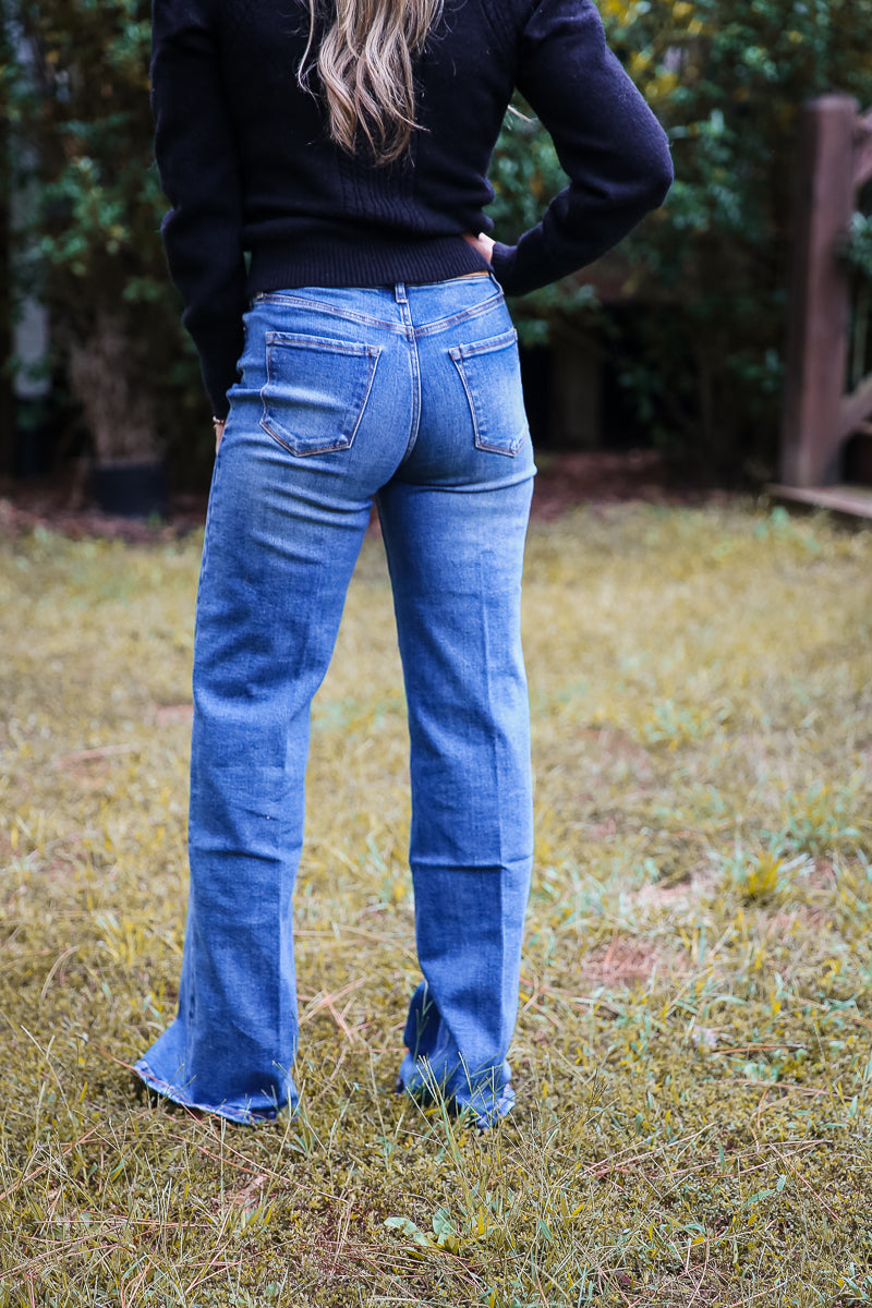 Dear John Farrah High Rise Wide Leg Jeans