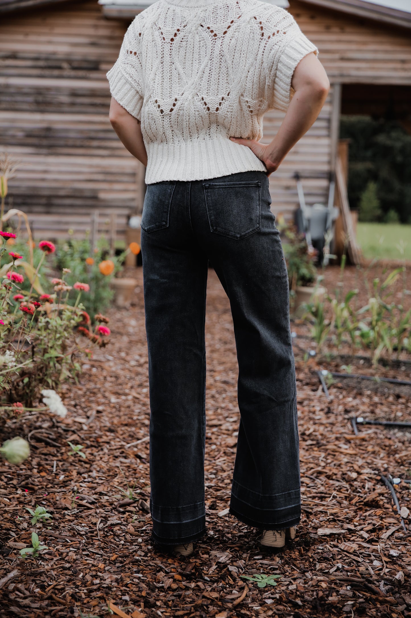 Dear John Fiona Vandalia High Rise Wide Leg Jeans