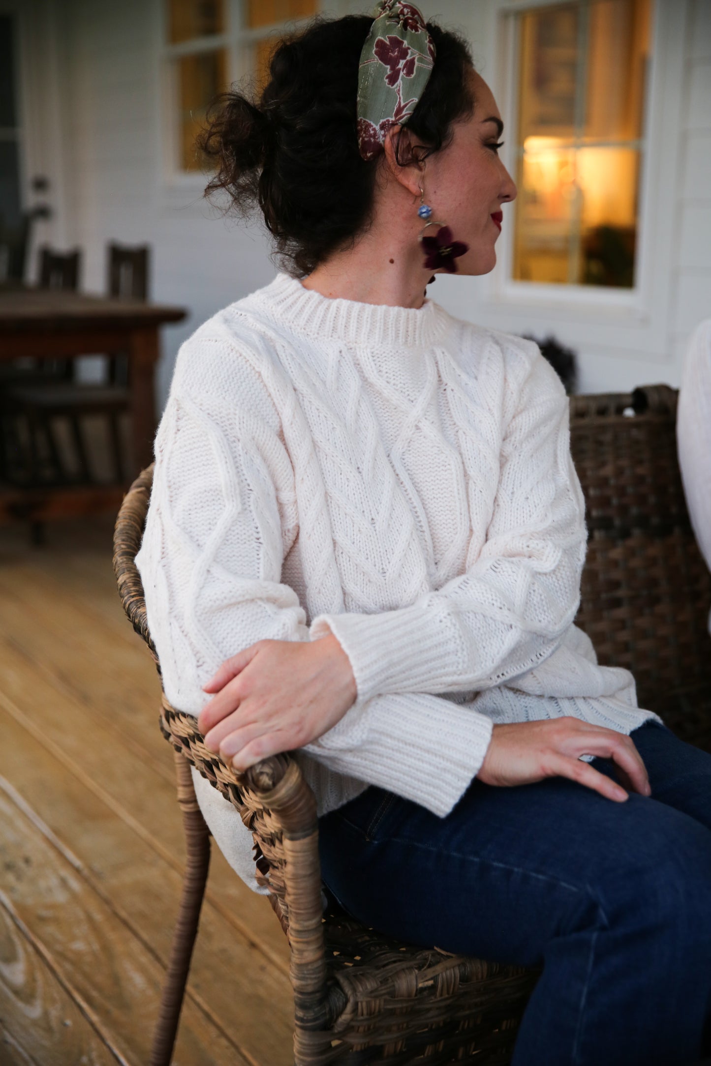 Mona Cable Knit Sweater