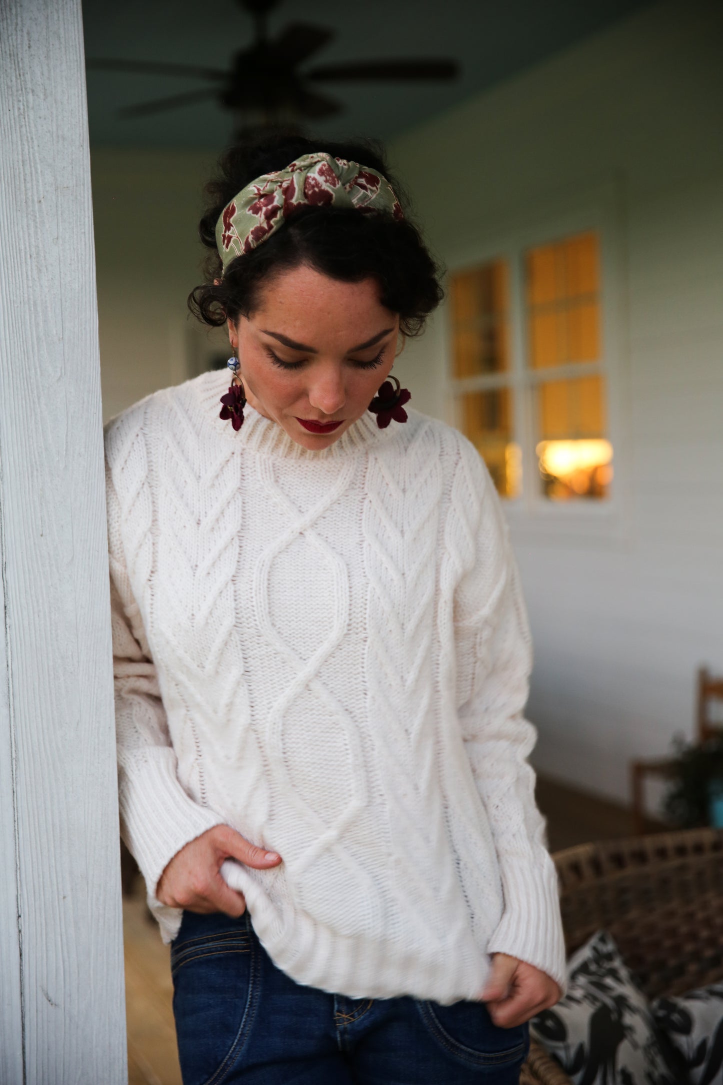Mona Cable Knit Sweater