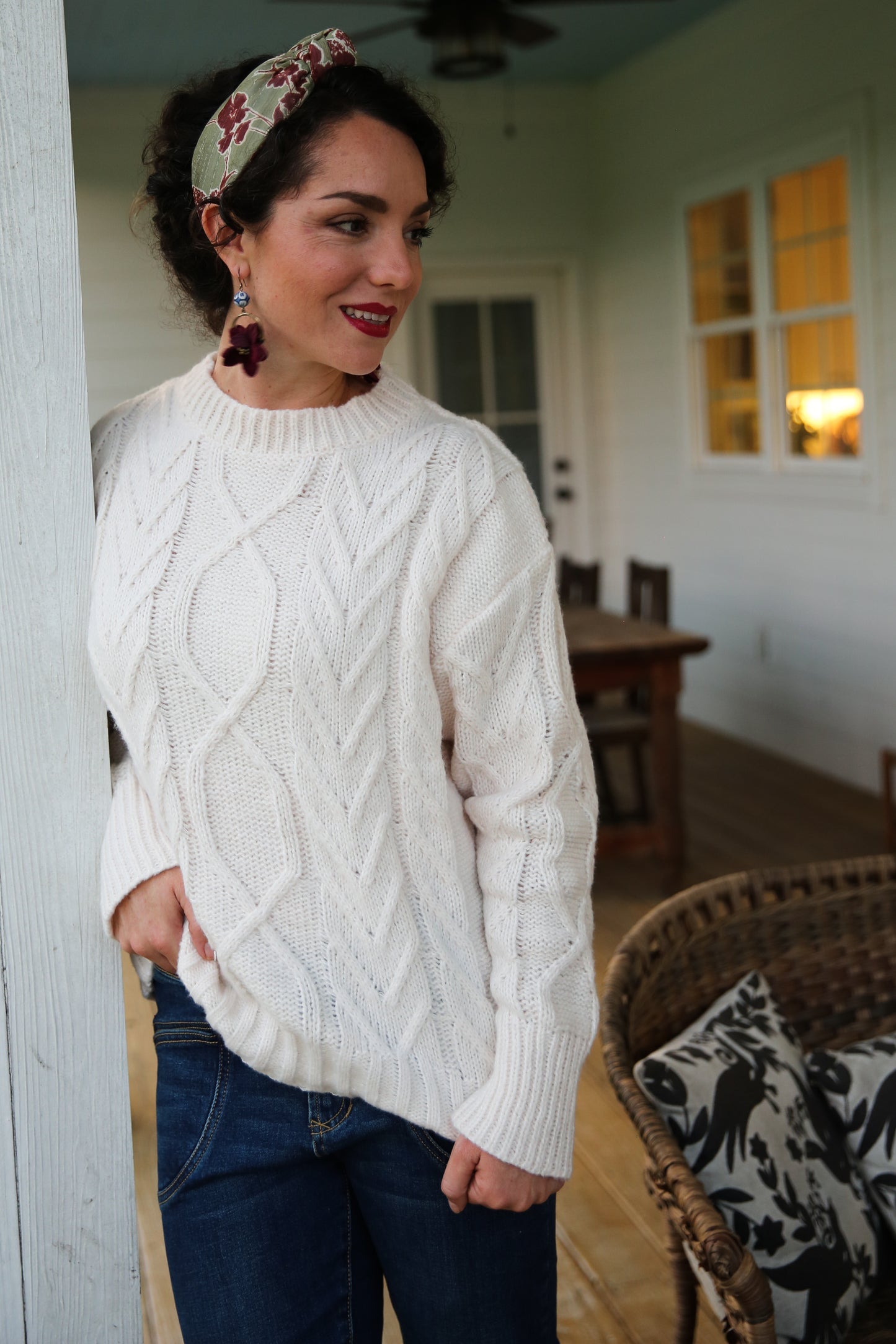Mona Cable Knit Sweater