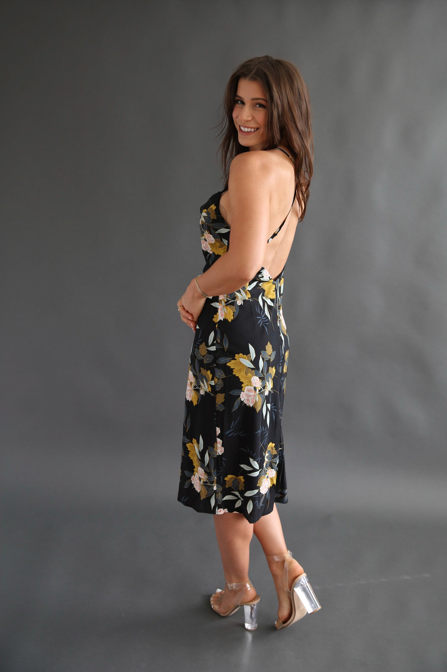Lucille Satin Midi Dress Rental - Size Small