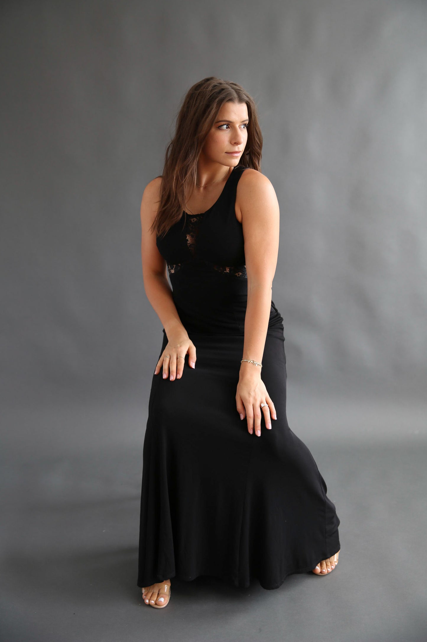 Lacey Black Gown -Size 7