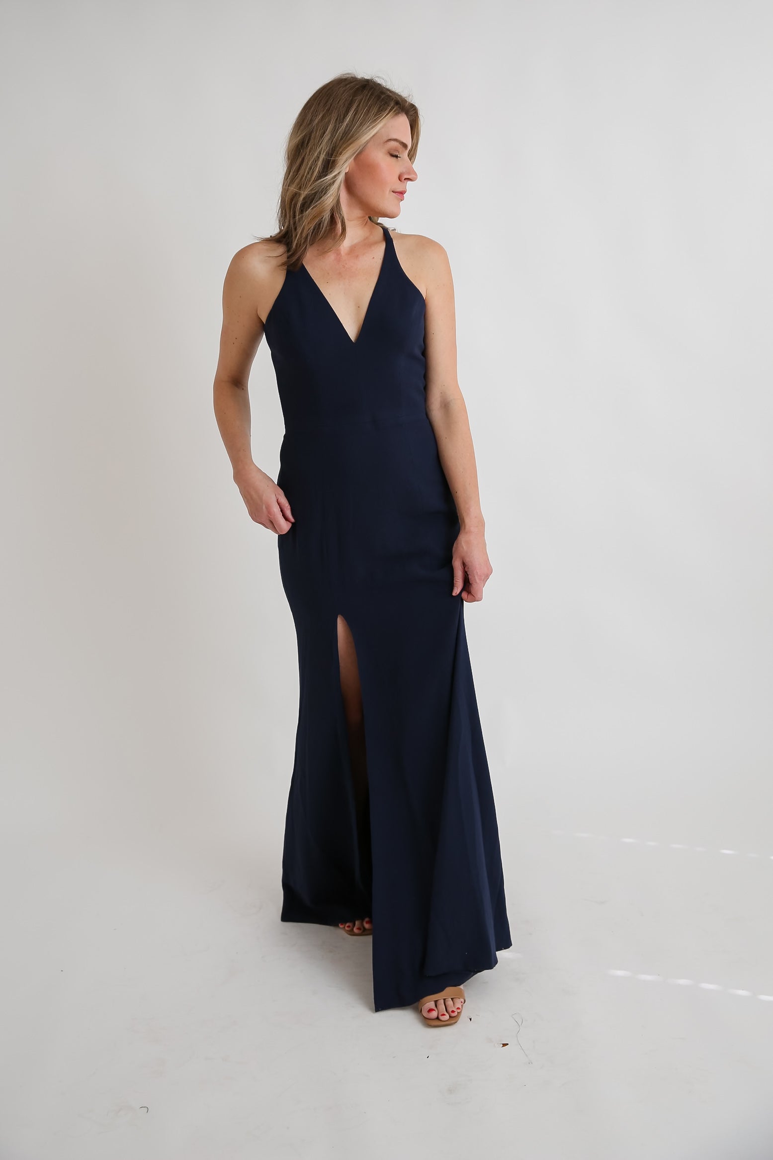 Classy Navy Dress Rental - Size Medium DRESSED Rentals Classy Navy Dress Rental - Size Medium DRESSED Rentals