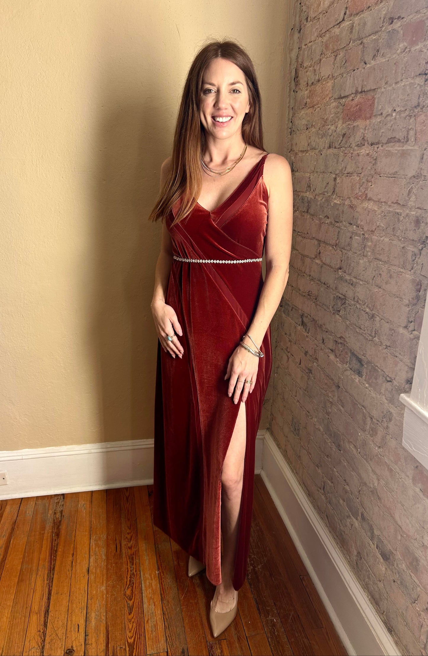 Free People Velvet Dress Rental - Size Small