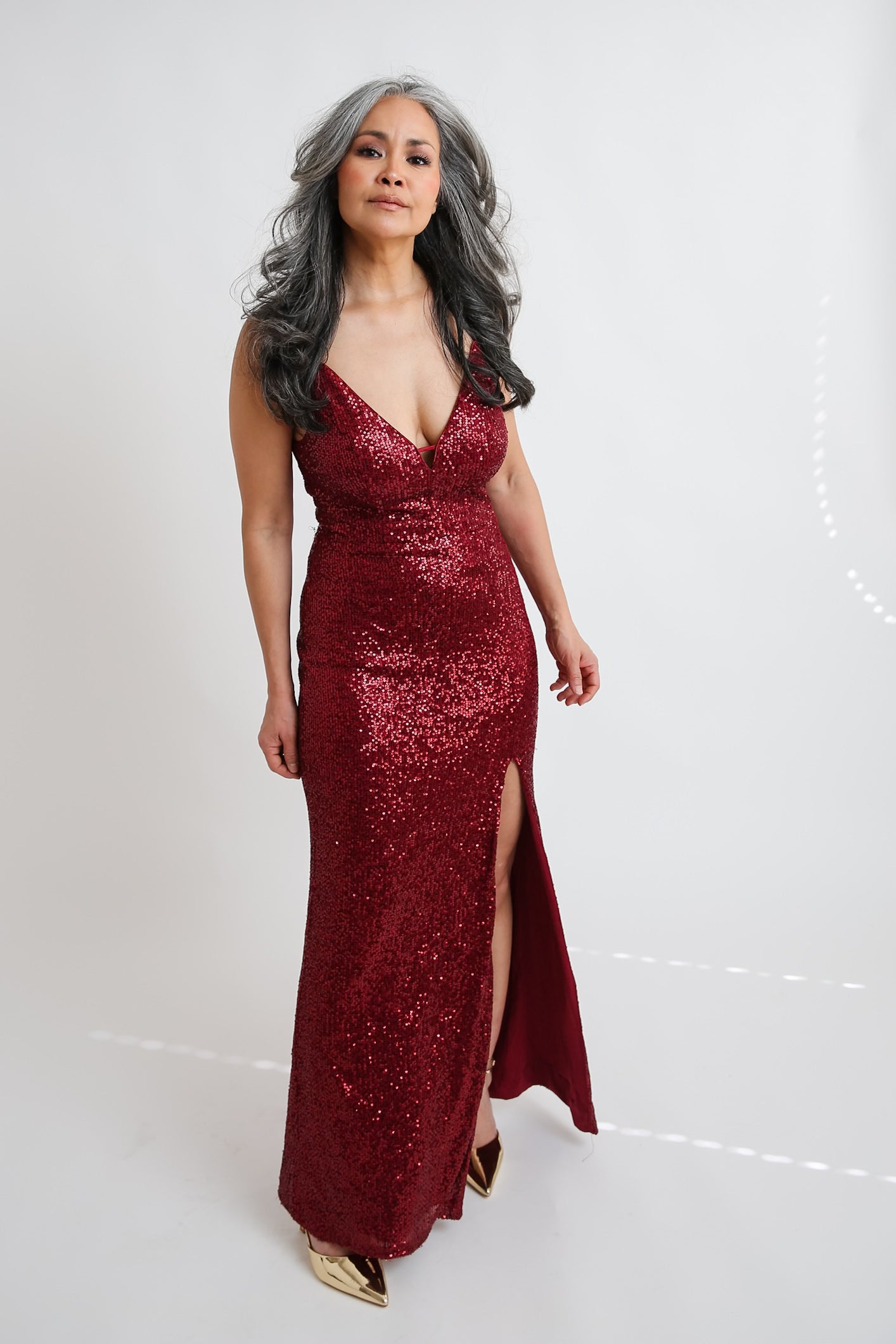 Burgundy Sequins Dress Rental - Size X-Small DRESSED Rentals Burgundy Sequins Dress Rental - Size X-Small DRESSED Rentals