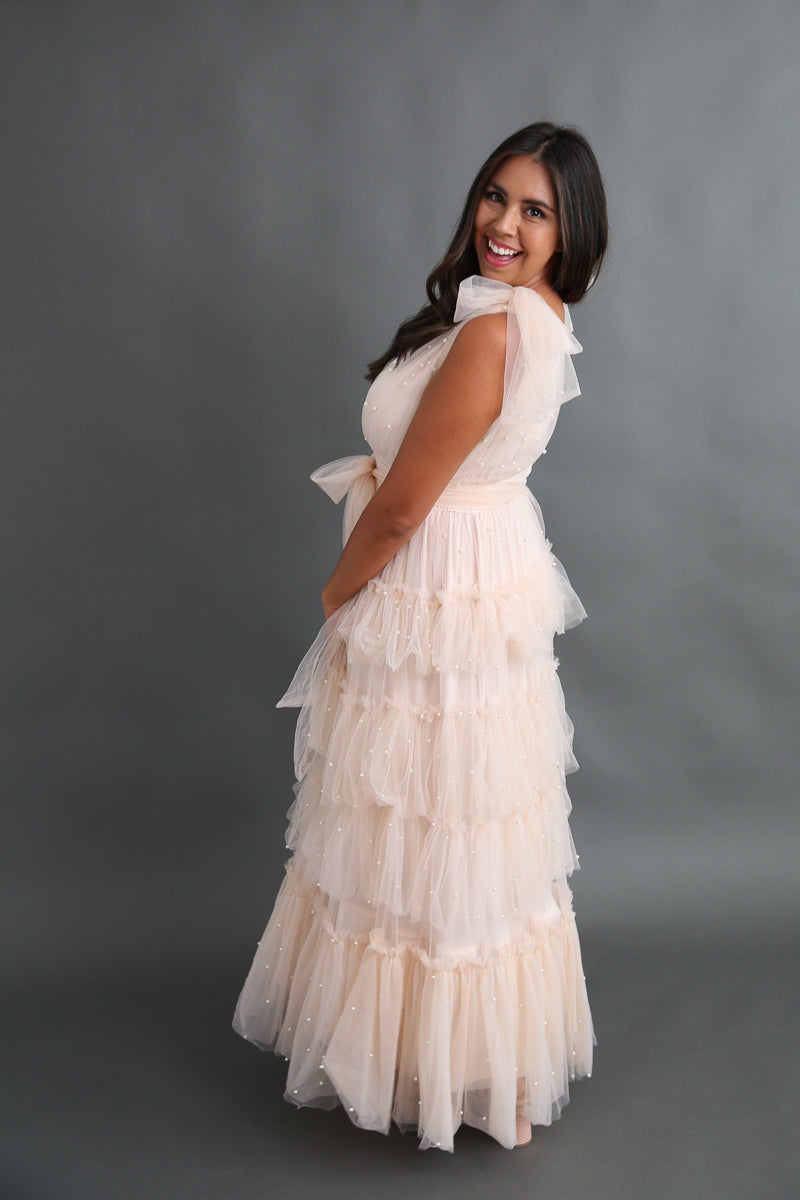 Dreaming of Tulle and Pearls Dress Rental / Size Large (fits med to large)