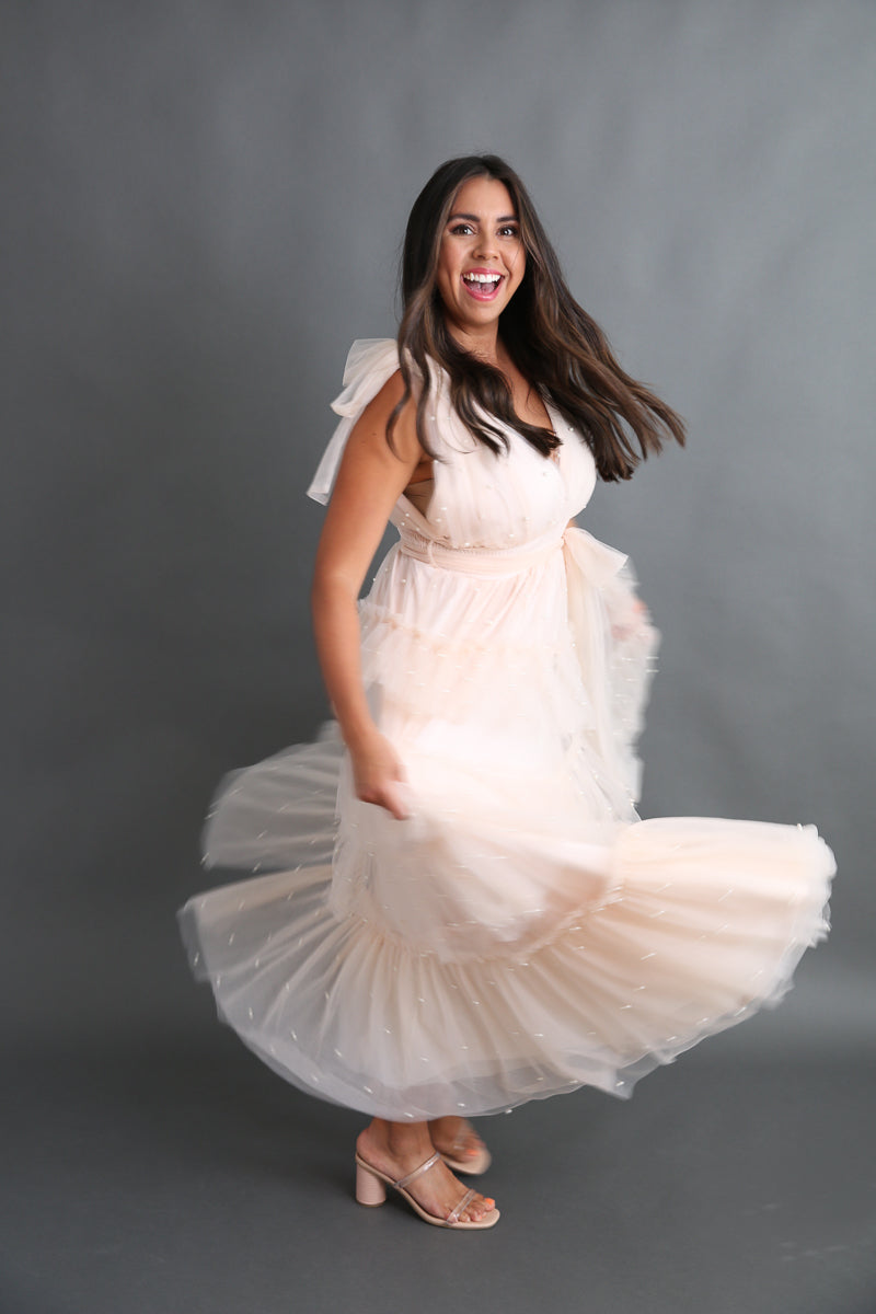 Dreaming of Tulle and Pearls Dress Rental / Size Large (fits med to large)