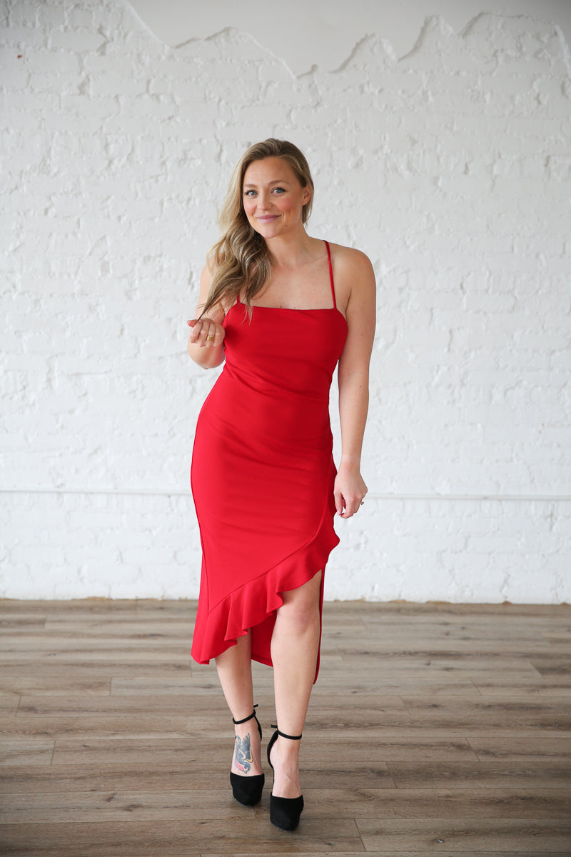 Sweetheart Red Rental Dress - Size Medium