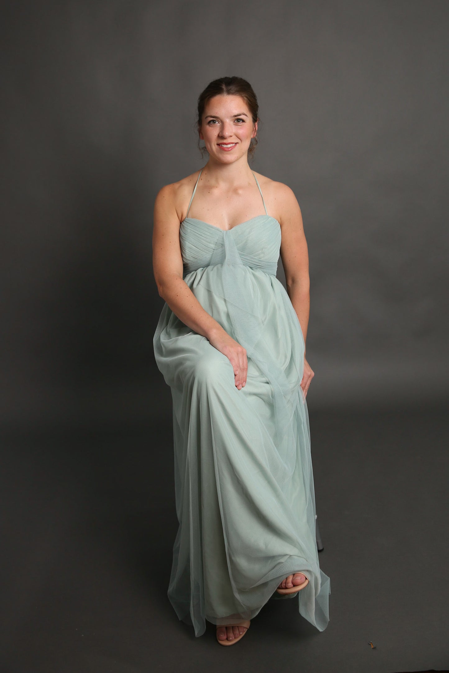 Sage Maternity Dress Rental - Large