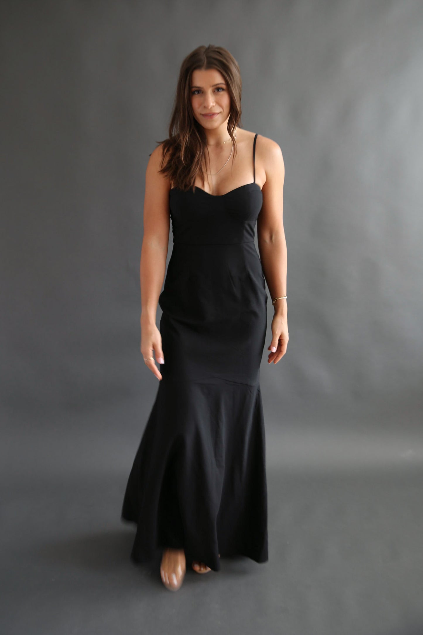 Chelsea Black Gown Dress Rental- Size Small