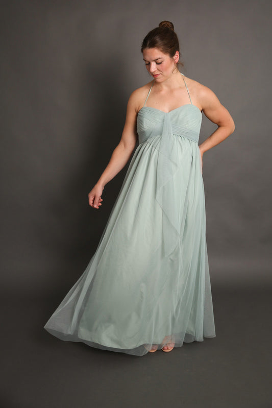 Sage Maternity Dress Rental - Large