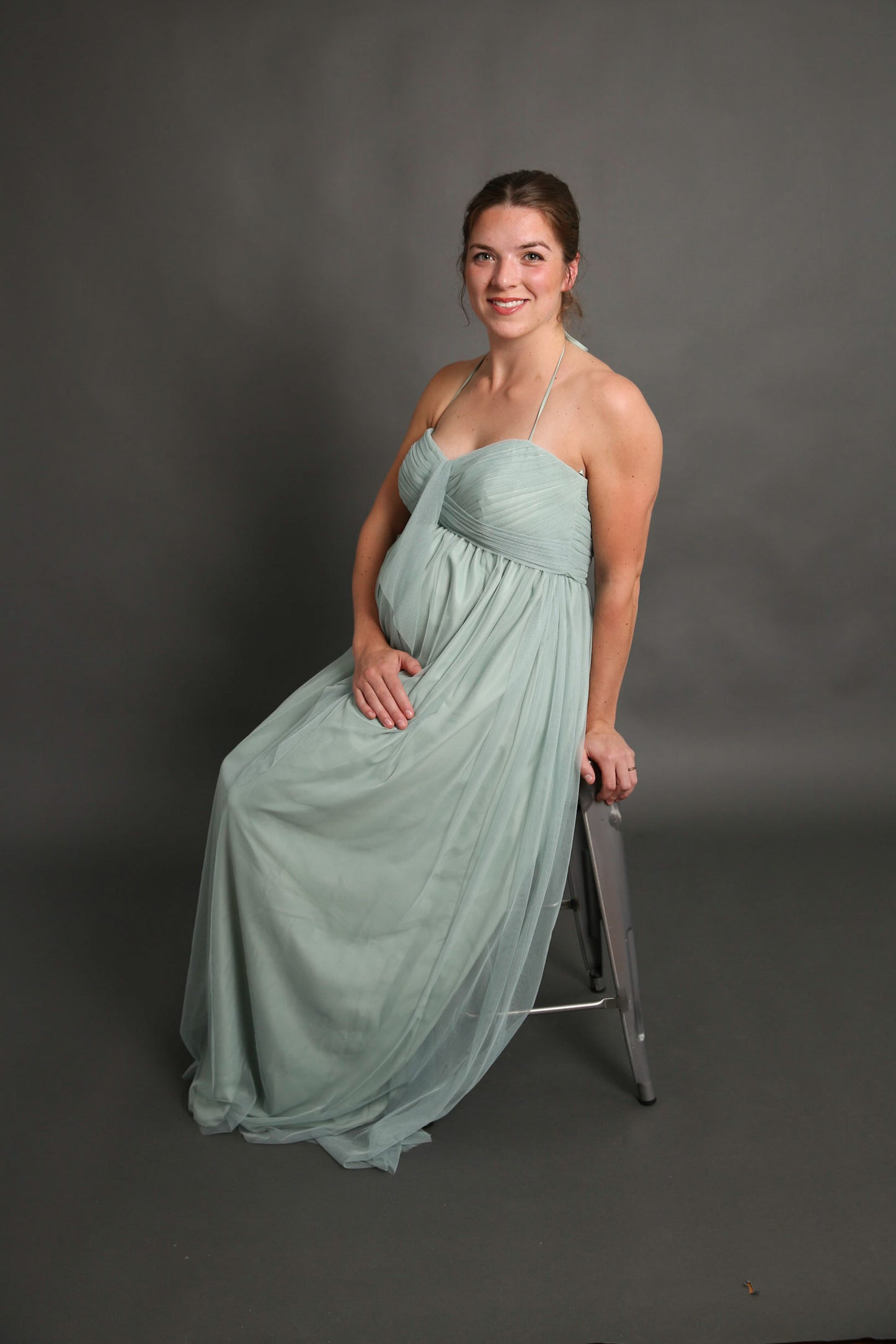 Sage Maternity Dress Rental - Large