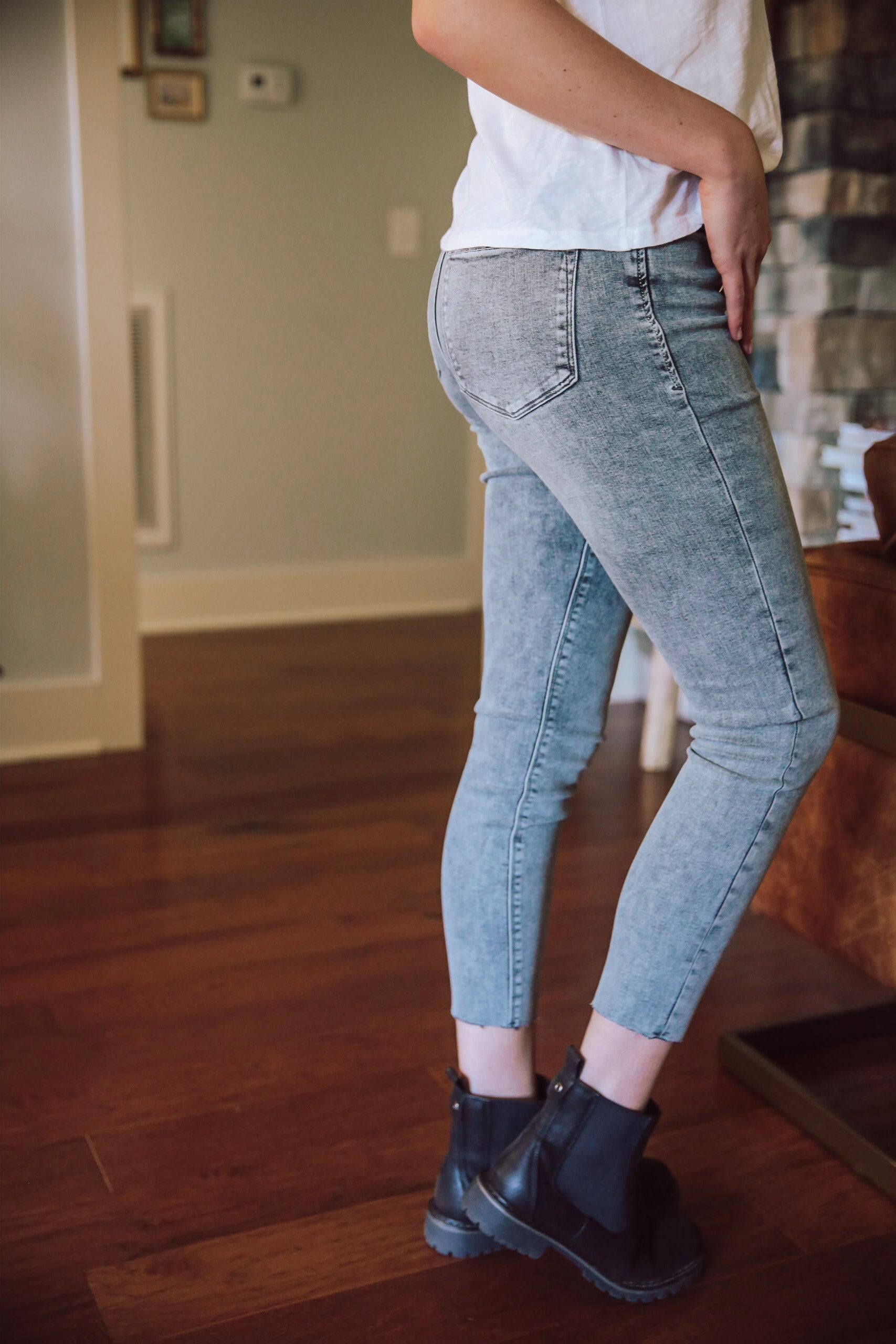 Gisele Black Washed Jean - Cotton and Grain
