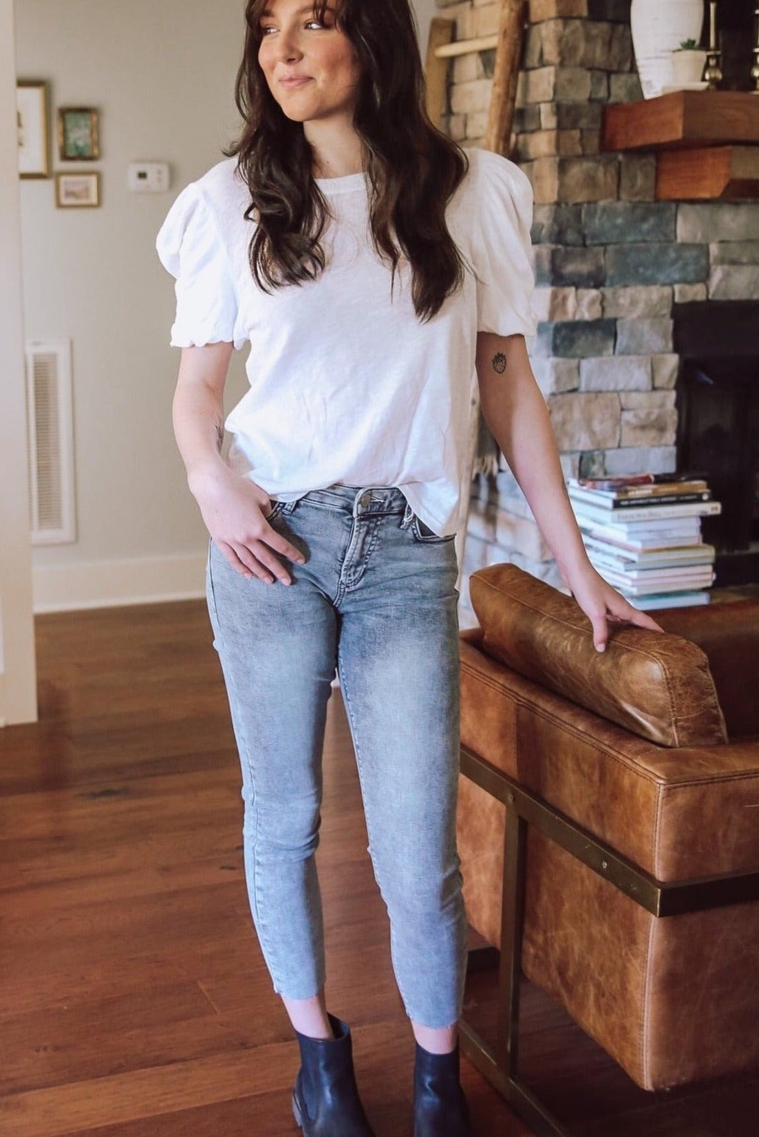 Gisele Black Washed Jean - Cotton and Grain